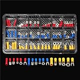 76Pcs Insulated Electrical Wire Terminals Crimp Connector