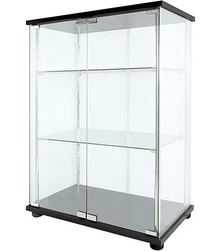 Amazon.co.jp: 塩川光明堂 ガラスケース ホワイト 41x24.5x100cm