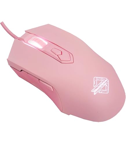 ピンクハニカムデザインマウス本体 Amazon | UrchoiceLtd G11 ゲーミングマウス マウス 有線 超軽量78g