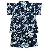 《盛夏 甚平》(ジンベイ) 日本製ベビー男児 リップル生地トンボと花火甚平スーツ 95cm/NV NO.OG-75566