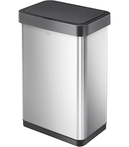 EKO フタ付きゴミ箱 シルバー 47L 1193777 Amazon｜EKO フタ付きゴミ箱 シルバー 47L 1193777｜フタ付き