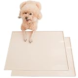 INULABO (イヌラボ) シリコントイレ 犬 トイレ トイレトレー シリコン トイレ シリコンマット 薄型 しつけ用 多頭飼い 薄いトイレ トイレトレーニング おしゃれ (レギュラー (54*40cm)2枚セット)ココアブラウン