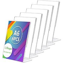 Amazon.co.jp: COOLBOTANG L字アクリルフォトフレーム A6判 6本