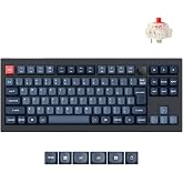 「国内正規品」Keychron V3 Max ワイヤレスキーボード Bluetooth/2.4G/有線 Mac/Windows/Linux 赤軸 | かな印字なし TKL QMK/VIA対応 RGBバックライト 87キー ホットスワップ対応 Gate