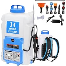 Amazon.co.jp: HAIGE(ハイガー) 充電式 背負型電動噴霧器 16L ブルー