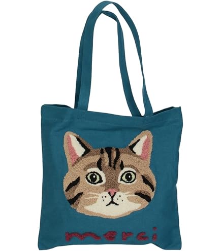 新品 miaou marche トート クロブチ 猫 ねこ ネコ キャット Amazon.co