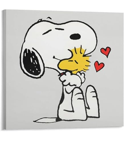 Amazon.co.jp: Snoopy スヌーピーとウッドストックポスター 絵画
