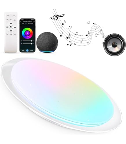 Amazon.co.jp : TAIGURAZ LED 音楽シーリングライト 14/16畳 WiFi接続