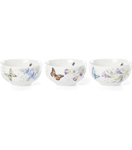 Amazon.co.jp: Lenox Butterfly Meadow 4ピースディナープレートセット