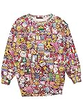 (ヒステリックミニ) Hysteric Mini HYSTERIC TOYLAND総柄 裏毛起毛BIGトレーナー 100cm ピンク