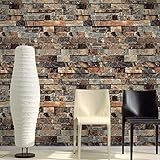 Auralum 壁紙 レンガ 賃貸 おしゃれ 初心者 リフォーム diy レンガ 店舗 (タイプ3)