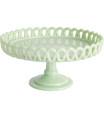 Amazon｜Mosser Glass ガラスケーキスタンド ミルクホワイト 6インチ