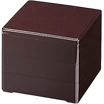 Amazon｜J-kitchens 重箱 3段 5.5寸 彩 お重箱 新溜 16.7cm x 16.7cm x