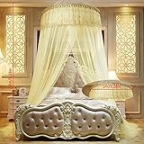 Classicbuy　蚊帳　天蓋カーテン　ドーム蚊帳　ベビーベッドレース用蚊帳　テント式　吊り下げタイプ　お姫様　夏の必需品　部屋飾り　宮殿　虫除け　寝具レース　4色可選