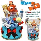 出産祝いに大好評ディズニー キャラクター・ドーリーが乗ってる おむつケーキ NEMO 南の海で今日も元気で泳いでます! パンパース２６枚 男の子 女の子 SP