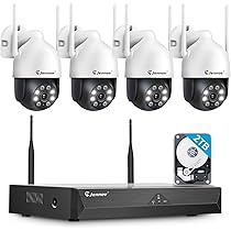 Amazon.co.jp: Jennov 防犯カメラ 屋外 ワイヤレス 500万画素対応 4台