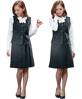 Amazon Nissen ニッセン 事務服 ベスト スーツ 洗える ジャージ ー ワンピース 消臭テープ付 事務服 オフィス制服 通販