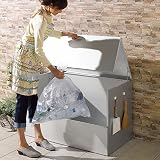大きく開くガルバ製ゴミ保管庫 幅100奥行55cm 604012