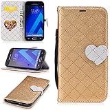 Aireratze(TM) Samsung Galaxy A5 2017 ケース　PU　手帳型　携帯電話用 [USBケーブルは無料です]　カバー カード収納ポケット付き　マグネット式　ストラップ付き　