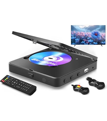 DIDAR Blu-ray Disc プレーヤー Didar Blu Ray DVD Player, Ultra Mini 1080P Blue Ray Disc Player