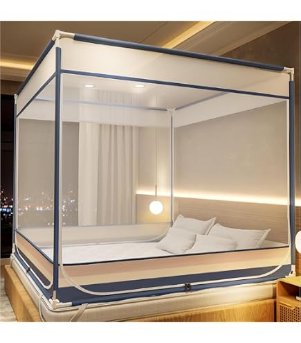 【昭和レトロ】蚊帳　日の出富士印蚊帳 Amazon.co.jp: 近江物産 日の出富士印蚊帳 麻 リネン混 4.5畳用 昭和