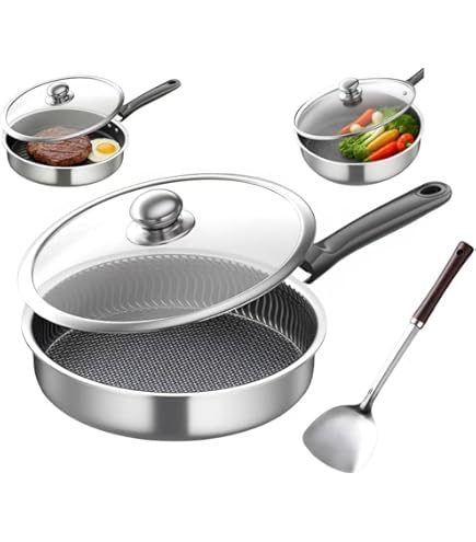Amazon | [Arklove]【職人技 百年鍋具製造】ステンレス鋼フライパン