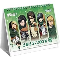 Amazon.co.jp: 進撃の巨人 カレンダー 2025/2026年 兵長 エレン