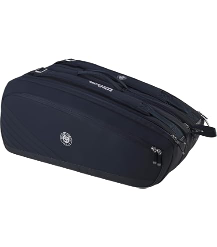 Borsa Bullpadel Avant Black – In Similpelle Per 4 Pale Da Padel, Scomparti Termici, Tasca Per Scarpe E Manici Regolabili (58x30x33 Cm)