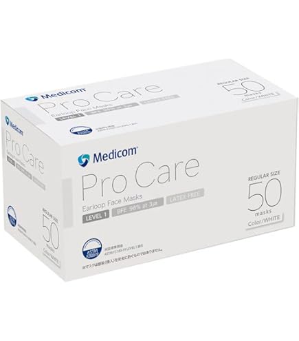 Amazon.co.jp: アズワン CRフェイスマスク クラス100 3層 頭掛けタイプ