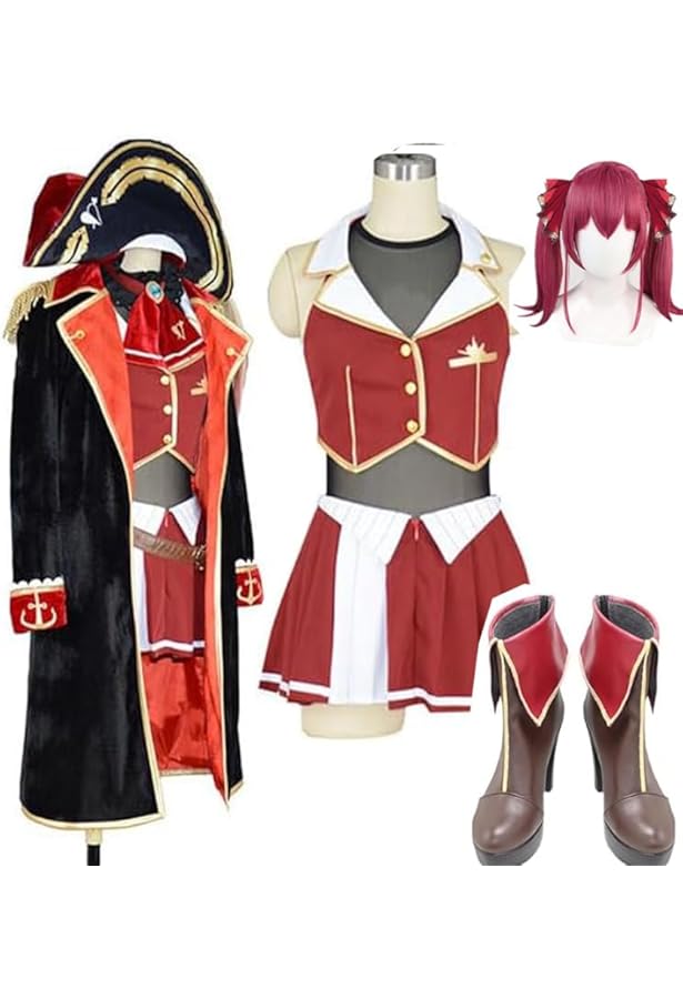 【フルセット】宝鐘マリン ホロライブ コスプレセット ウィッグ付き 即日発送可 Amazon.co.jp: [楽コス] 宝鐘マリン コスプレ 衣装 フルセット