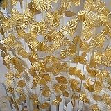 B & S FEEL 95インチ人工ゴールドGrape Vine Leaf Vine Plantガーランドホームウェディング屋外装飾、12のセット