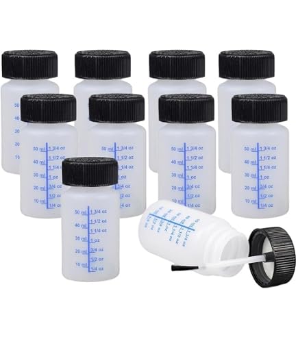Amazon | タッチアップボトル 20ml 100個入り 透明 筆付き塗料小分け