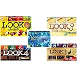 【５個セット】不二家　ルック　アソート５種（ ア・ラ・モード　ホワイトラバーズ　青い宝石　 チョコレートコレクション　ハイカカオコレクション)　まとめ買い　セット