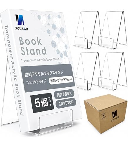 Amazon｜エージ アクリル フリースタンド 日本製 クリア Sサイズ幅18