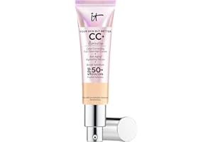 IT Cosmetics CC+ Cream Illumination (Light Medium) - Radiant Full Coverage Foundation With SPF 50+, Color Corrector & Hydrati