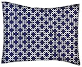 SheetWorld Crib / Toddler Percale Baby Pillow Case - Purple Links - Made In USA by sheetworld