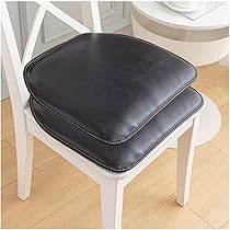 レザーチェアパッドクッション 本革 4枚セット Amazon.co.jp: 2/4 ダイニングチェアクッションのセット、台形