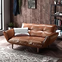 リクライニング カウチソファ 2人掛け コイルスプリング ブラウン Amazon｜ソファー 2人掛け カウチソファー リクライニング