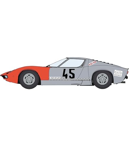 アシェット 1/24 ランボルギーニ ミウラ ハセガワ 1/24 ランボルギーニ ミウラ P400 SV シャシーNo.4846
