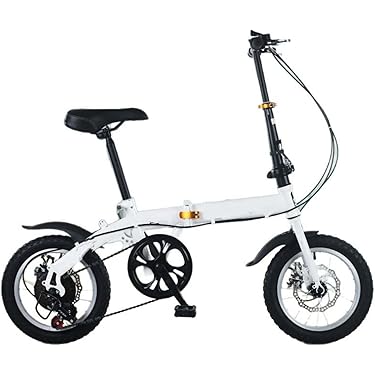 ⭕️折りたたみ自転車✨ コンパクトで持ち運び・収納に便利な折りたたみ式自転車です！ Amazon | 自転車 折りたたみ式 14インチ 最大続行距離60km 小型