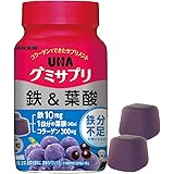 UHA グミサプリ 鉄&葉酸 アサイーミックス味 30日分 60粒 1日2粒