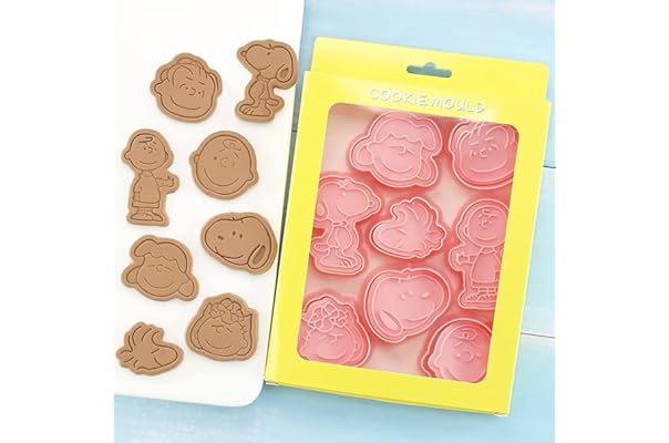 12月スーパーsale 8点セット Snoopy 顔 クッキー型 抜き型 スヌーピー Peanuts バレンタイン