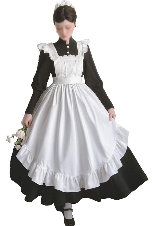 Amazon.co.jp: [SYQ] COMP コスプレ衣装 クラシカルロングメイド服02