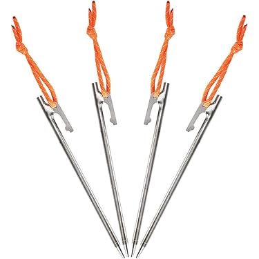 MOMIDORIチタンペグ　夜光固定ロープ付き　30cm 10本セット MOMIDORIチタンペグ 夜光固定ロープ付き 30cm 10本セット