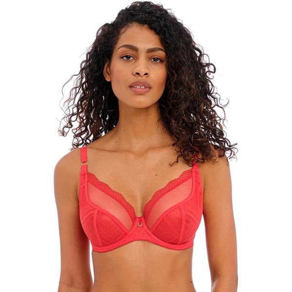 Freya Women's Enchanted Underwire Plunge Bra – Supportive & Pretty Everyday Bra