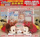 Disneyディズニー（のんびりミッキー・ミニー）ぬいぐるみと、高級フォトフレーム（パラダイス・ピンク）のセット、出産祝い、出産記念ギフト、誕生日プレゼント、誕生日ギフト、送料無料(沖縄と離島を除く)