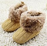 （セ・ミニョン）C'est mignon　ベビーシューズ　ファーストシューズ　ブーツ　マジックテープ　網目模様　キャメル (11)