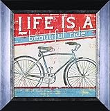 アート効果Beautiful Ride Iフレーム壁アート ブルー A15152