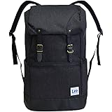 リー Lee 杢ポリリュックサック フラップカバー 大容量 A4 B4 デイパック バックパック 0421058-BLK