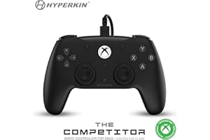 Hyperkin The Competitor Wired Controller for Xbox Series X|S, Xbox One & PC – Hall Effect Joysticks & Impulse Triggers, Symmetrical Layout, USB-C, Anti-Drift, Precision D-Pad, Ergonomic, Back Buttons
